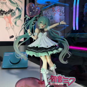 Bandai | New Hatsune Miku Anime Figure Toys Birthday Party Styling MIKU Kawaii Cartoon PVC Action Figurine Model Doll Birthdays Gift Kids
