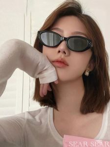 Retro Cats Eye Sunglasses Womens Fancy Square and round Face Slim Looking GM Sun Glasses Jennie Same UV Protection