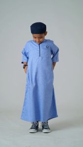 Jubah Anak Rosal madani rokids Gamis Ngaji Bahan lembut