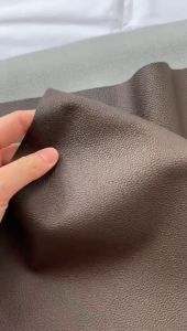 Kulit Jeruk Cokelat Per Meter Tebal 0.7 mm Jok Motor Oscar Cleo Motor Gulungan Kualitas Premium