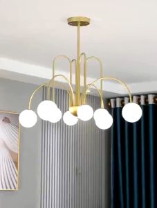 【MG】Modern Chandelier Tricolor Ceiling Light Nordic Design Hanging Lamps Drop Lights for Living Room Dinning