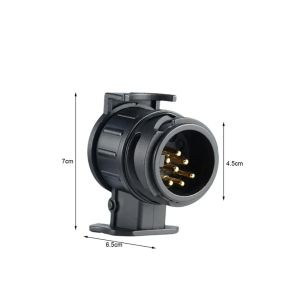 Durable 13 To 7 Pin Plug Adapter Trailer Connector 12V Towbar Towing Waterproof Plugs Socket Adapter Protect Connections A30