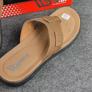 WIBI S03-02 Sandal Kulit Jepit Pria Dewasa Mocha Size 39 - 43