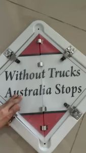 Dangerous Goods Vehicle Chemical Sign Board Hazchem Flip Plate Sign