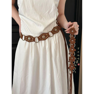 Bohemian Style Woven Waist Chain Womens Vintage Design Sensation Small Audience Skirt Decoration Waist Belt Accessories