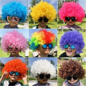 Colorful Explosion Hair Wig for Boys And Girls Kindergarten Crazy Hair Day Props Funny Childrens Headwear Party Costume Accessory
