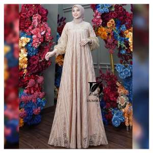 Hyson Dress - melati brukat mix tille furing hyget by Dumma