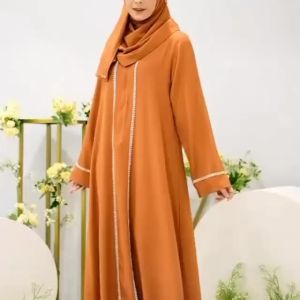 Outfit - Gamis Abaya turkey elegan renda Putih Terbaru 2025 atasan renda mewah ukuran jumbo termurah outfitgamis