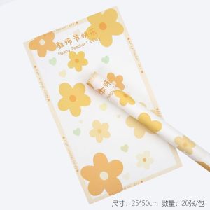 New Teachers Day Handmade Floral Bouquet Wrapping Paper Gift DIY Materials Popular Network Red Paper Flower Arrangement Supplies