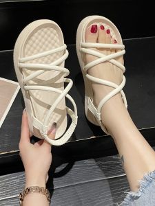 Giày Cao Gót Đế Dày Thường Ngày Mùa Hè Cho Nữ Giày Đế Xuồng Đế Cao Su Đế Xuồng La Mã Giày Đi Biển Giày Đế Xuồng Thời Trang