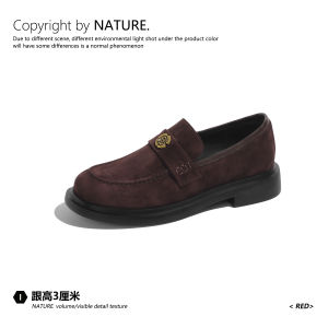 Giày Lười Đế Mềm Thoải Mái Natural Spring New Style Camellia Loafers Giày Đế Bằng Đế Cao Gót Đi Làm Cho Nữ Giày Đơn