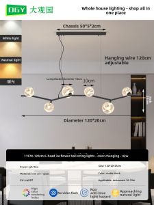 DGY | Luxurious Minimalist New Glass Chandelier