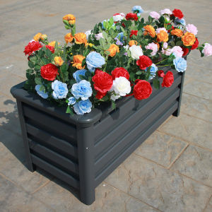Aluminum Alloy Flower Box Outdoor Flower Box Outdoor Flower Pot Planter Outdoor Flower Box Partition Flower Rack Outdoor Gardening Rack
