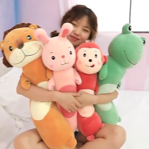 ตุ๊กตาหมอนข้าง สิงโต ลิง 70ซม. ตู่เลือด น้ำเงิน สำหรับกระต่าย ใหญ่ รูปร่างเป็นเนื้อผิว Rabbit Stuffed Toy Pillow For Child Daughter Birthday Gift Room Decor