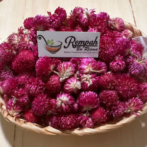 Globe Amaranth Tea - Teh Bunga Globe Amaranth Kering 1Kg & 500 Gram
