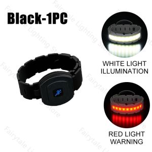 USB Rechargeable COB LED Armband Light 400mAh 3 Modes Night Running Sport Warning Arm Leg Light IPX4 Waterproof