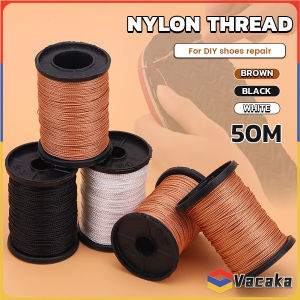 50m Nylon Thread Durable Flat Hand Stitching Handicraft Cord Width 0.6mm