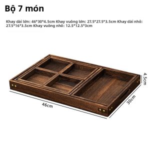 Bộ Đồ Trà Bằng Gỗ Trái Cây Và Bánh Khiêu Vũ Trưa Chiều Bánh Kẹo Snack Bánh Kẹo Trà Nấu Tại Bàn Phụ Kiện Bát Đựng Trái Cây