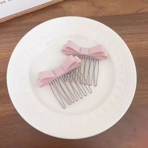 Princess Style Hair Comb Butterfly Knot Hair Brush Hair Fork Hair Clip Hair Accessory for Frizz Hair Bangs Rear Insertion