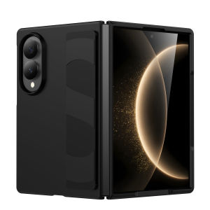 Luxury Matte Split Hard PC Foldable Phone Case for Samsung Galaxy Z Fold 8 7 6 5 4 3 8 Ultra Elastic Wrist Band Shockproof Cover
