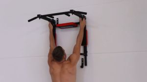 OneTwoFit Multifunctional Wall-mounted Pull up Bar Chin Up bar Dip Station for Home Gym Equipment