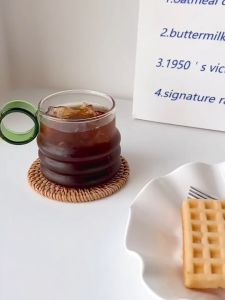 ถ้วยกาแฟลาเต้อุณหภูมิสูงพร้อมที่จับแก้วบ้านถ้วยดื่มอเมริกัน