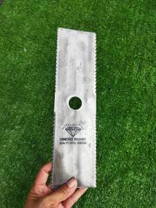 ใบตัดหญ้า แบบ ฟันปลา ตราเพชร ทรงสี่เหลี่ยม 121416 นิ้ว 100% เครื่องตัดหญ้าสพายบ่าได้ ทุกรุ่น