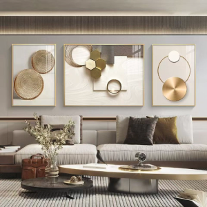 Exquisite 3-pcs murals luxury decorative paintings mural sofas background wall paintings Home Decoration Wall decoration
