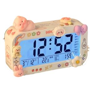 Night Light Bedside Alarm Clock for Girls