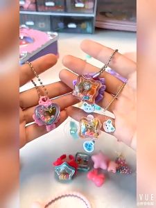 Đồ chơi STEAM Sách ma thuật DIY in sticker 3D mặt dây chuyền nhẫn vòng đeo tay chính hãng NUKied Magic Book