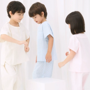 ชุดนอนเด็ก 25ss Seersucker Cotton (PINK) 60