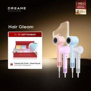 [NEW LAUNCH] Dreame Hair Gleam Hair Dryer | High Speed 2 Mins Fast Drying | 330g Lightweight | 2 Years Warranty