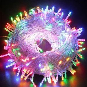 220V EU Plug LED String Lights Indoor Outdoor Decor Wedding Party Christmas Tree Home Garden Patio Street Decoration