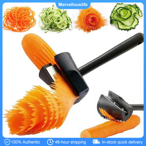 Manual Carrot Curler Peeler Vegetable Fruit Spiralizer Slicers Kitchen Gadget