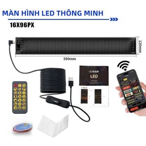 Đèn LED Panel Bluetooth RGB HL Màn Hình Ma Trận Điểm Ảnh Linh Hoạt Chống Nước IP68 Dành Cho Ô Tô Xe Tải Điều Khiển Bằng Ứng Dụng Đèn Làm Việc 6500K