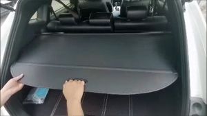 📥 Boot Cover Retractable Trunk Cover Rear Back Cargo Tonneau Cover Shade Plug Play Leather CRV HRV X50 X70 CBU CDK Harrier XU80 Outlander Corolla Cross Toyota Harrier Boot Spoiler - Lazada