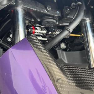 SEMSPEED Motorcycle CNC Front Shock Steering Damper Damping Stabilizer Mount Kit For Yamaha XMAX 300 250 V3 2025-2026
