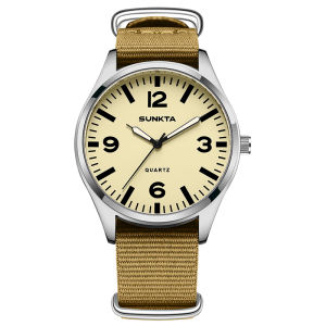 LIGE Fashion Quartz Watch for Men and Women SUNKTA Band Waterproof and Luminous Nylon Strap Casual Watches + Box
