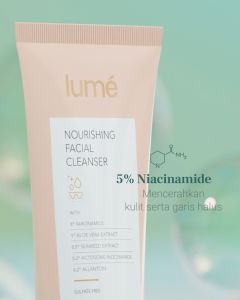 LUME Nourishing Facial Cleanser Face Wash Sabun Muka Wajah Non Sulfat Niacinamide Hyaluronic Acid Merawat Skin Barrier Mengontrol Minyak Wajah Lumecolors Skin Care