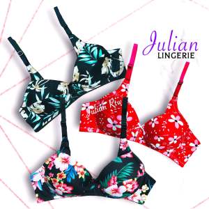 1PIECE JULIAN LINGERIE Soft Cup Bra NonWire High Quality Ladies Underwear Cotton Floral