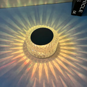 Vivalux Crystal Table Lamp LED Rechargeable Bird-Nest Lamp RGB 16 Colors Crystal Table Lamp Creative Acrylic Decorative Light Ins Style Atmosphere Desk Lamp