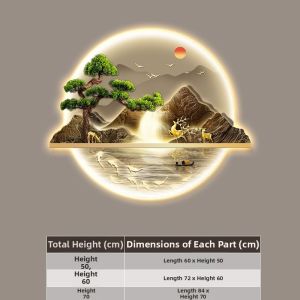 Lantern Lit Fushuicai Landscape Decorative Paintings for Entrance Hallways