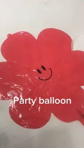 Balon Foil Karakter Bunga Daisy Smile Ukuran Mini