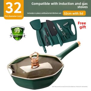 CMGF | Healthy Non-Stick Cooking Pan with Steamer for Home Use
