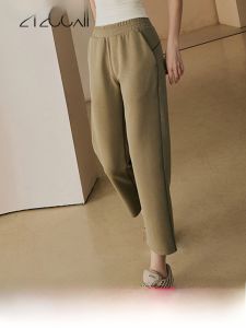 กางเกงโยคะทรงหลวมสำหรับผู้หญิง กางเกงวิ่งออกกำลังกาย ระบายอากาศได้ดี กางเกงขายาวทรงตรงเอวสูง ฤดูใบไม้ผลิและฤดูร้อน