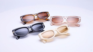 Kacamata Hitam Mata Kucing Tidak Beraturan Kacamata Hitam Kuku Beras Kacamata Hitam Wanita Retro Fashion🔥Lovelylife