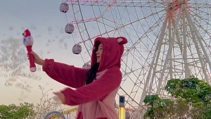 Automatic Bubble Stick Machine LED Light Kid Children Toy Balloon Soap Outdoor Game Mainan Belon Buih Kanak