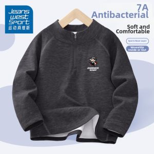 Boys Spring and Early Autumn Fashionable Thermal Long Sleeve T-Shirt