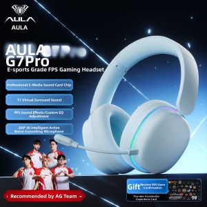 AULA | Gaming Headset Wireless Bluetooth 7.1 Surround Sound Headphones