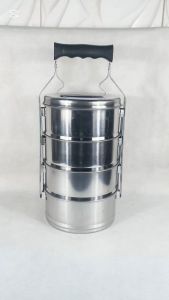 14 CM Dan 16 CM Rantang Susun Stainless Steel Anti Karat Susun 3 Dan 4